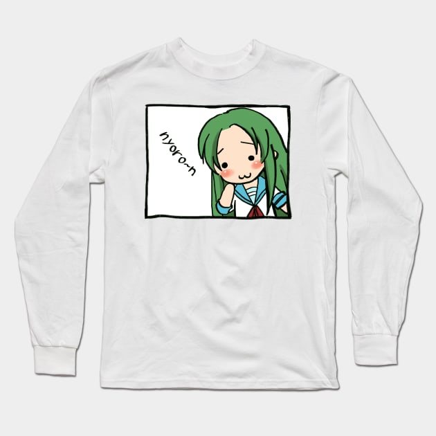 I re-draw the nyoro~n meme / Nyoron Churuya-san Long Sleeve T-Shirt by mudwizard